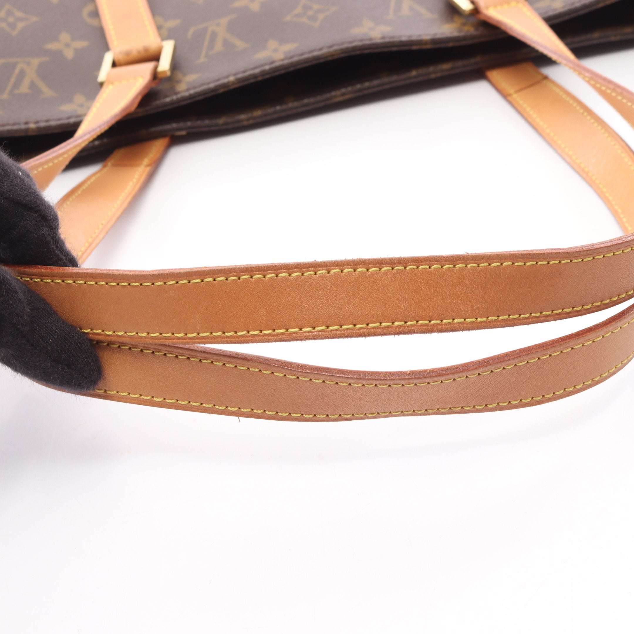 ルコ モノグラム ショルダーバッグ トートバッグ PVC レザー ブラウン