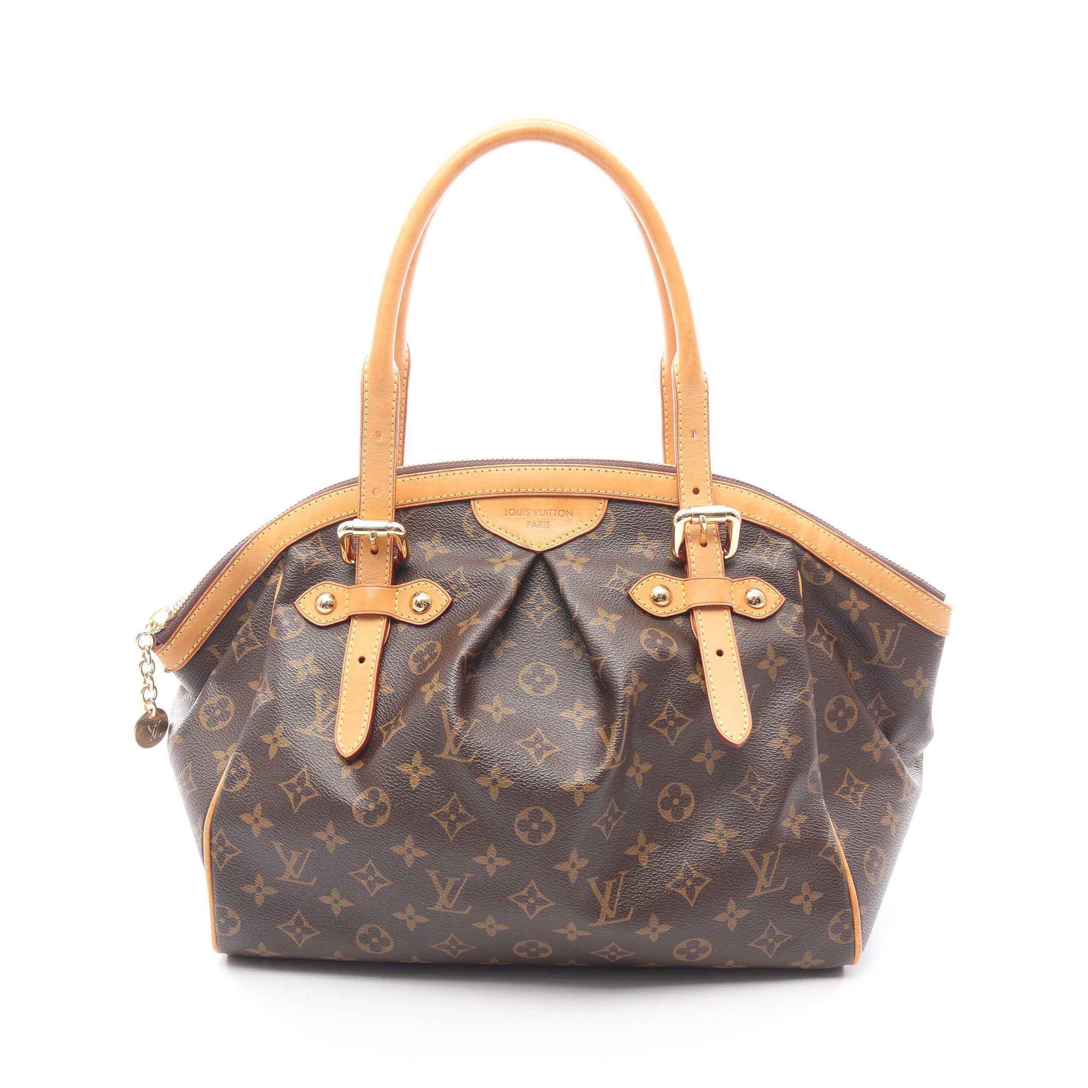 ルイヴィトン　ティヴォリPM　ハンドバッグ　モノグラム　ブラウン　PVC ティヴォリGM モノグラム ハンドバッグ PVC レザー ブラウン ルイ