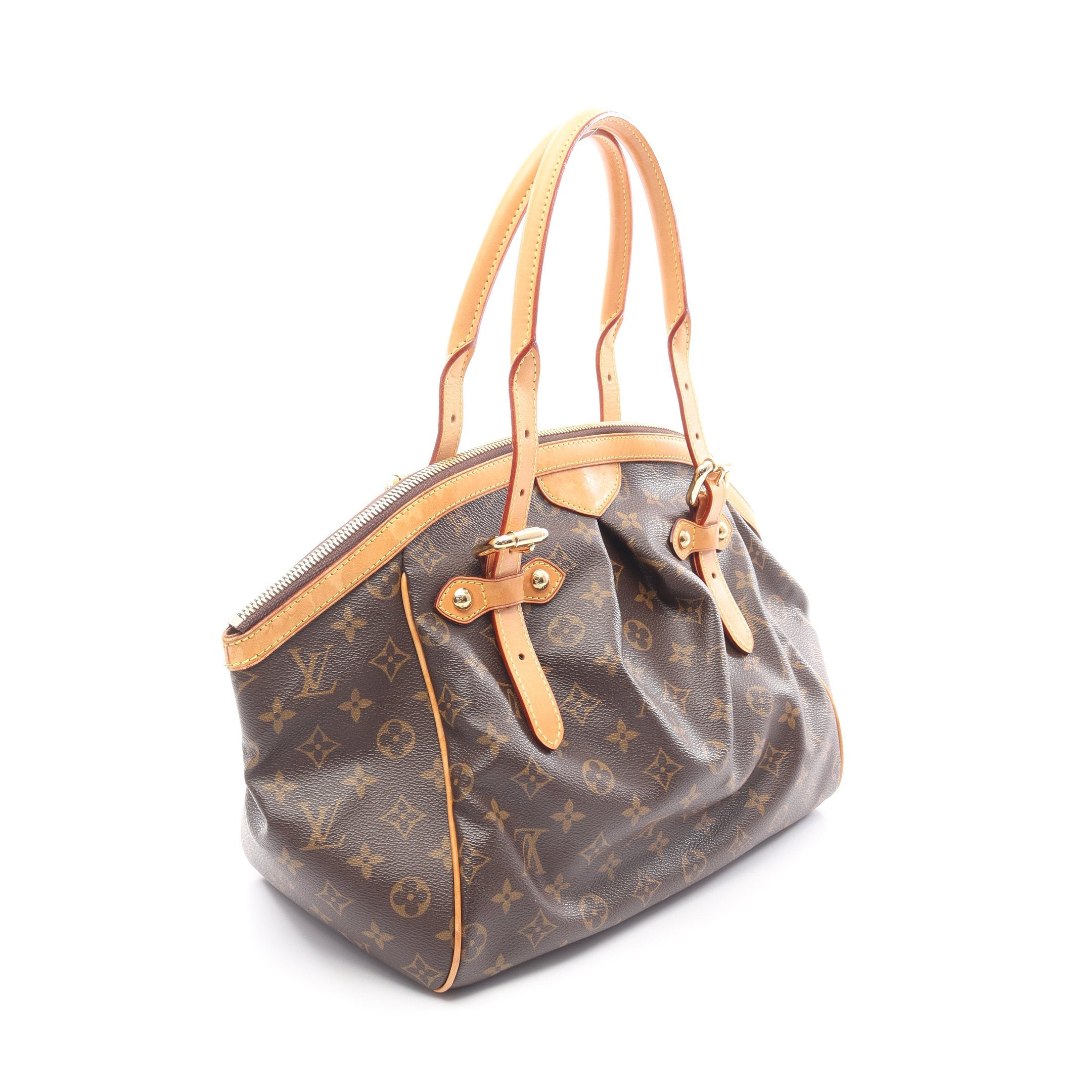 ルイヴィトンティヴォリG M ⭐️Xmas SALE⭐️ ティヴォリGM モノグラム ハンドバッグ PVC レザー ブラウン ルイ