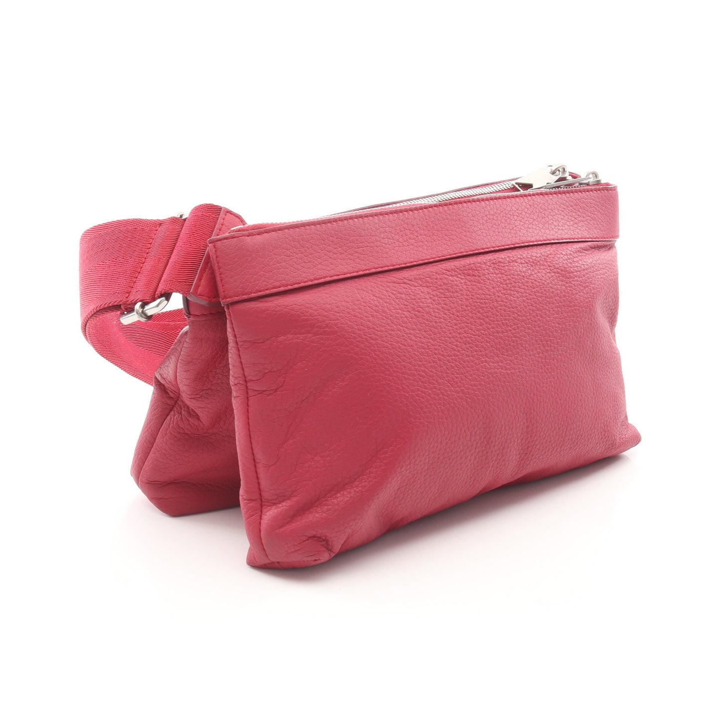 ショルダーバッグ レザー ピンクレッド ボッテガヴェネタ バッグ BOTTEGA VENETA