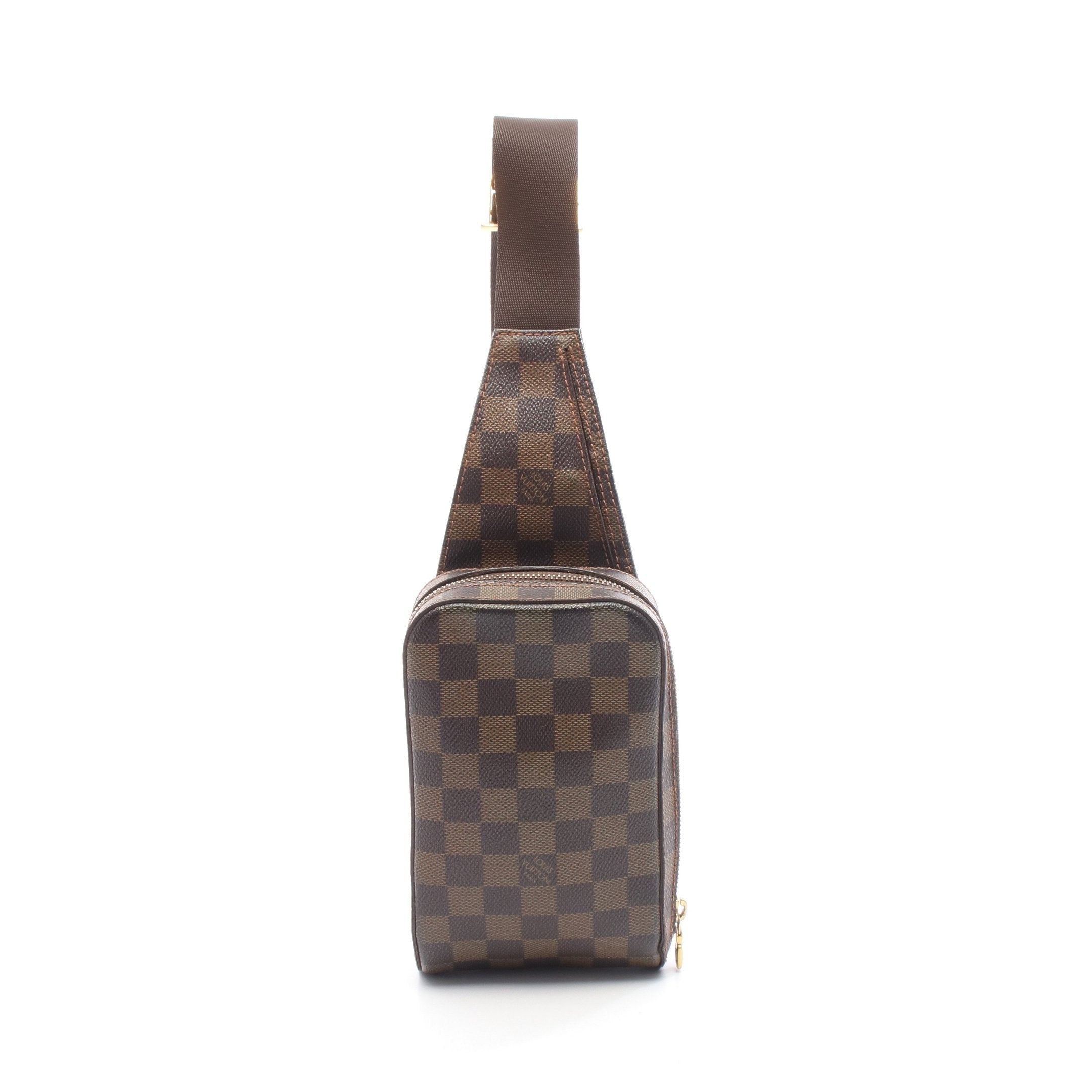 鑑定済 ルイヴィトン ダミエ エベヌ ジェロニモス ショルダー ボディ バッグ LOUIS VUITTON（ルイ・ヴィトン） 鑑定済 ボディバッグ ショルダー