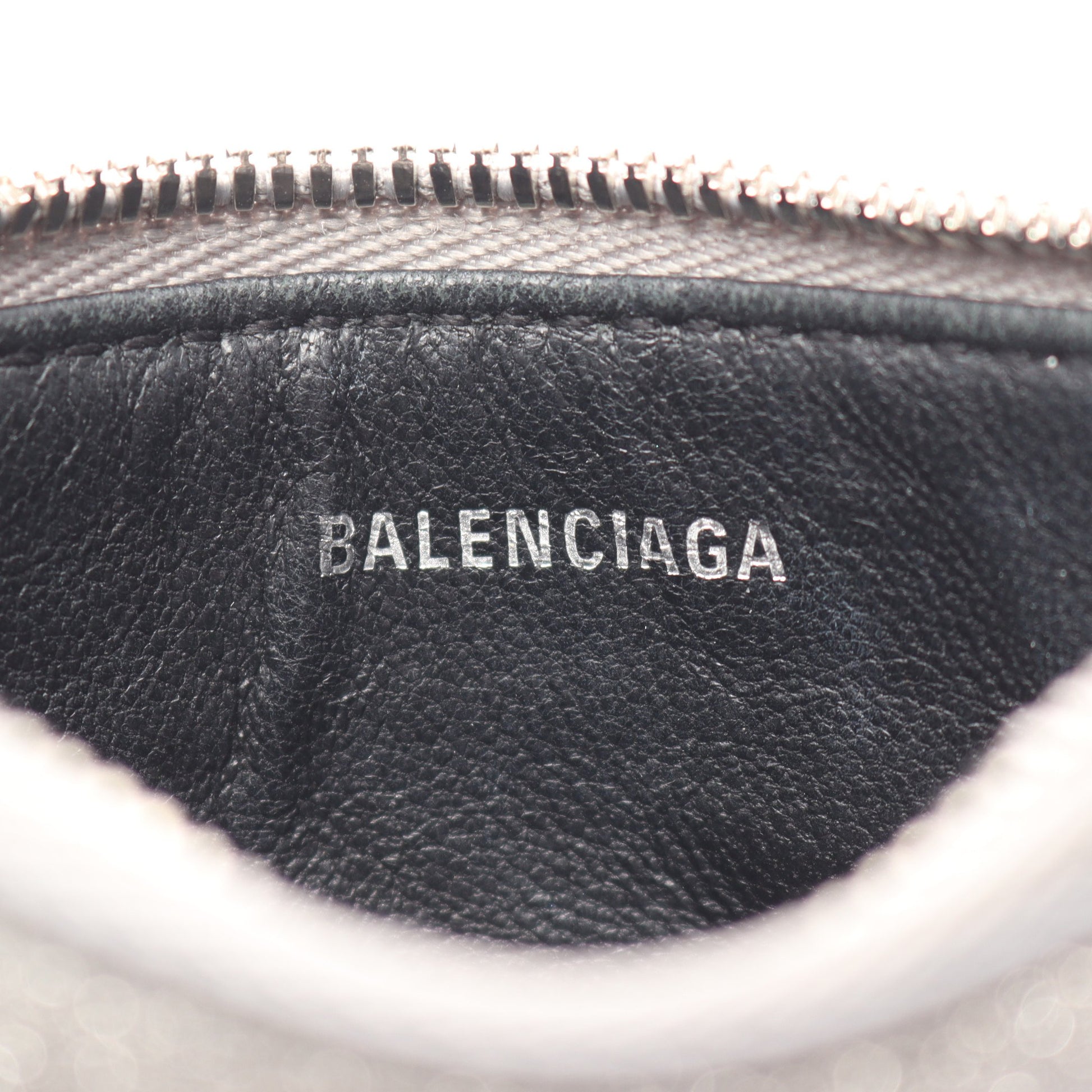 EVERYDAY エブリデイ コインケース カードケース レザー グリッター シルバー バレンシアガ 財布・小物 BALENCIAGA