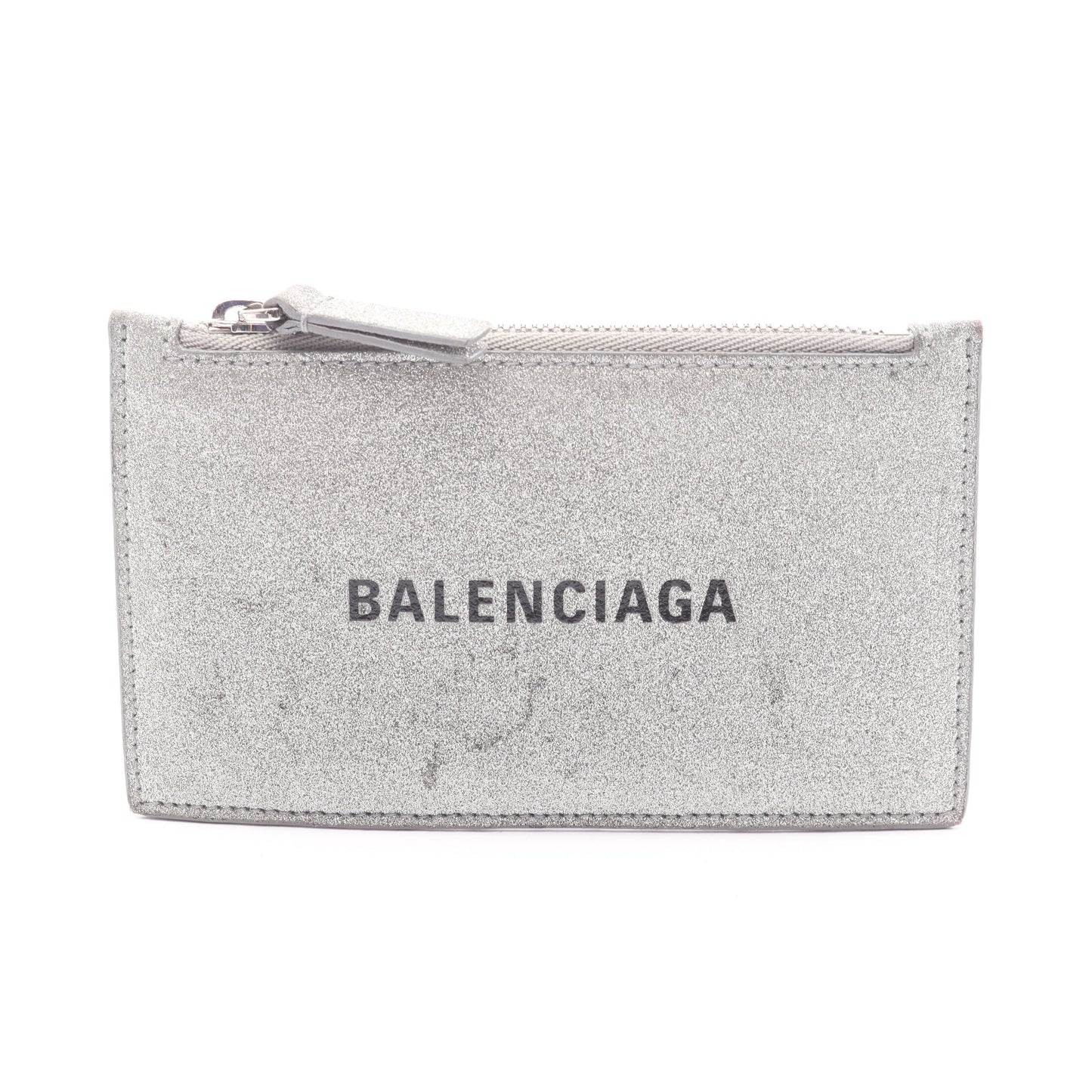 EVERYDAY エブリデイ コインケース カードケース レザー グリッター シルバー バレンシアガ 財布・小物 BALENCIAGA