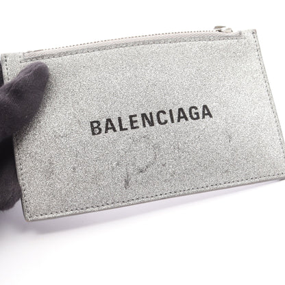 EVERYDAY エブリデイ コインケース カードケース レザー グリッター シルバー バレンシアガ 財布・小物 BALENCIAGA