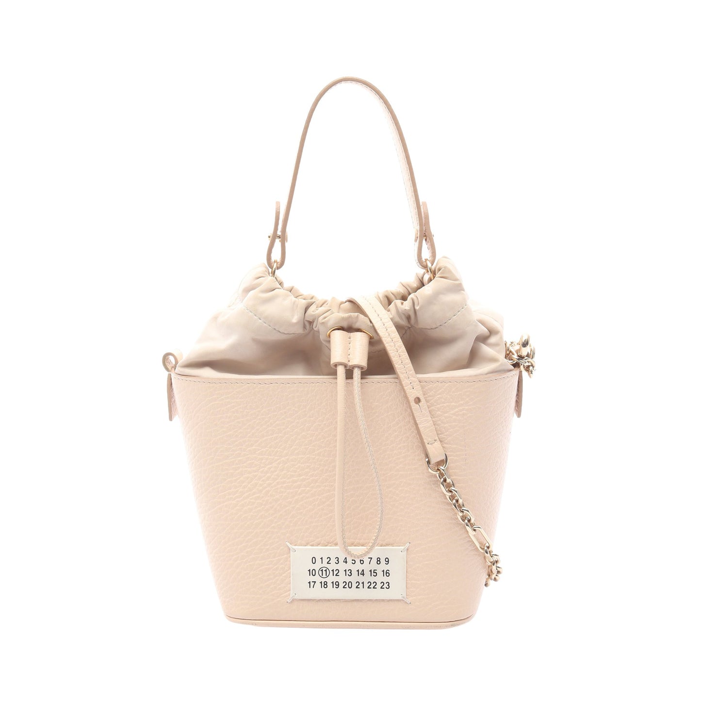 5AC バケットバッグ ハンドバッグ レザー ライトベージュ 2WAY メゾンマルジェラ11 バッグ Maison Margiela 11