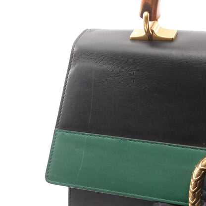 バンブー ディオニュソス ハンドバッグ レザー ブラック グリーン レッド 2WAY グッチ バッグ GUCCI