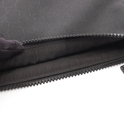 GG柄 ショルダーバッグ ナイロン レザー ブラック グッチ バッグ GUCCI