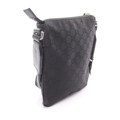 GG柄 ショルダーバッグ ナイロン レザー ブラック グッチ バッグ GUCCI