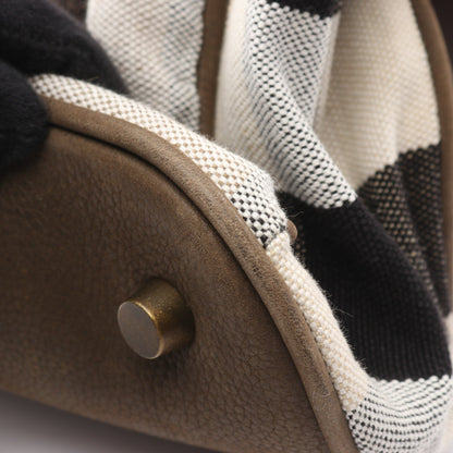 メガチェック ハンドバッグ キャンバス レザー ベージュ マルチカラー 2WAY バーバリー バッグ BURBERRY
