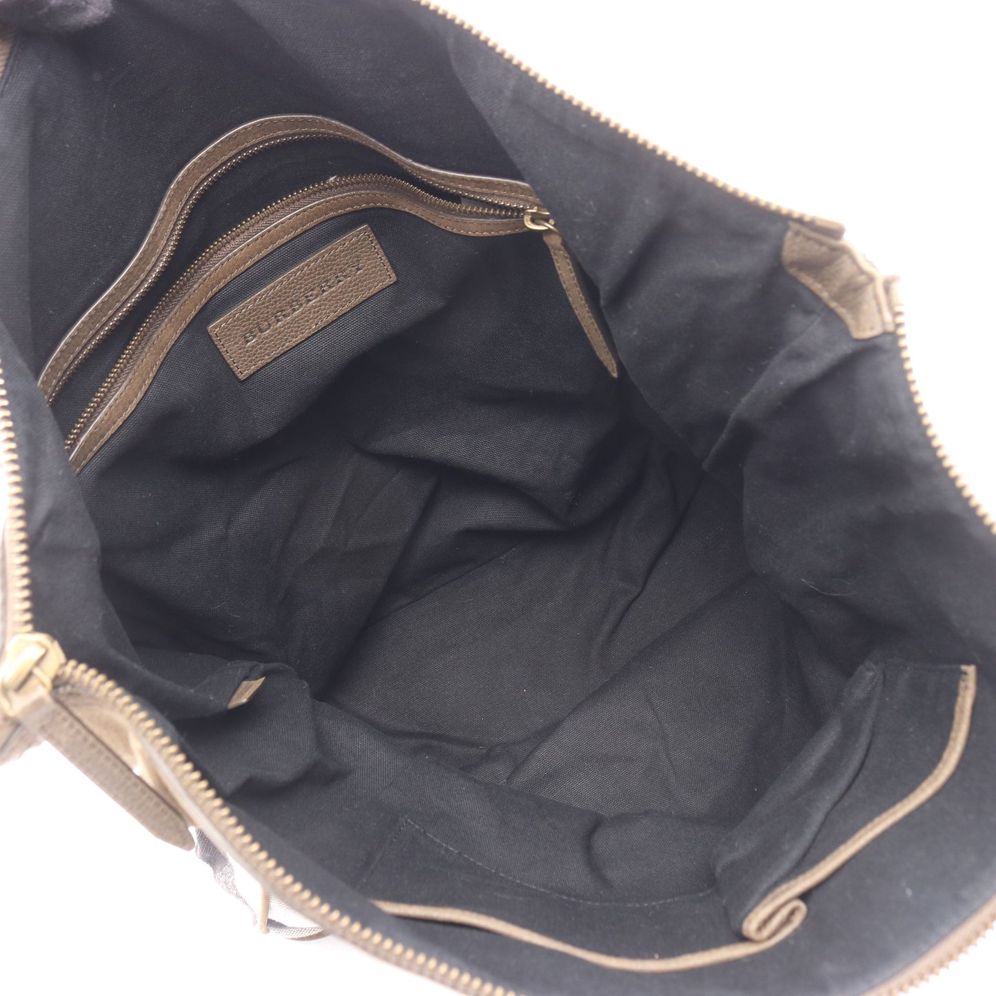 メガチェック ハンドバッグ キャンバス レザー ベージュ マルチカラー 2WAY バーバリー バッグ BURBERRY