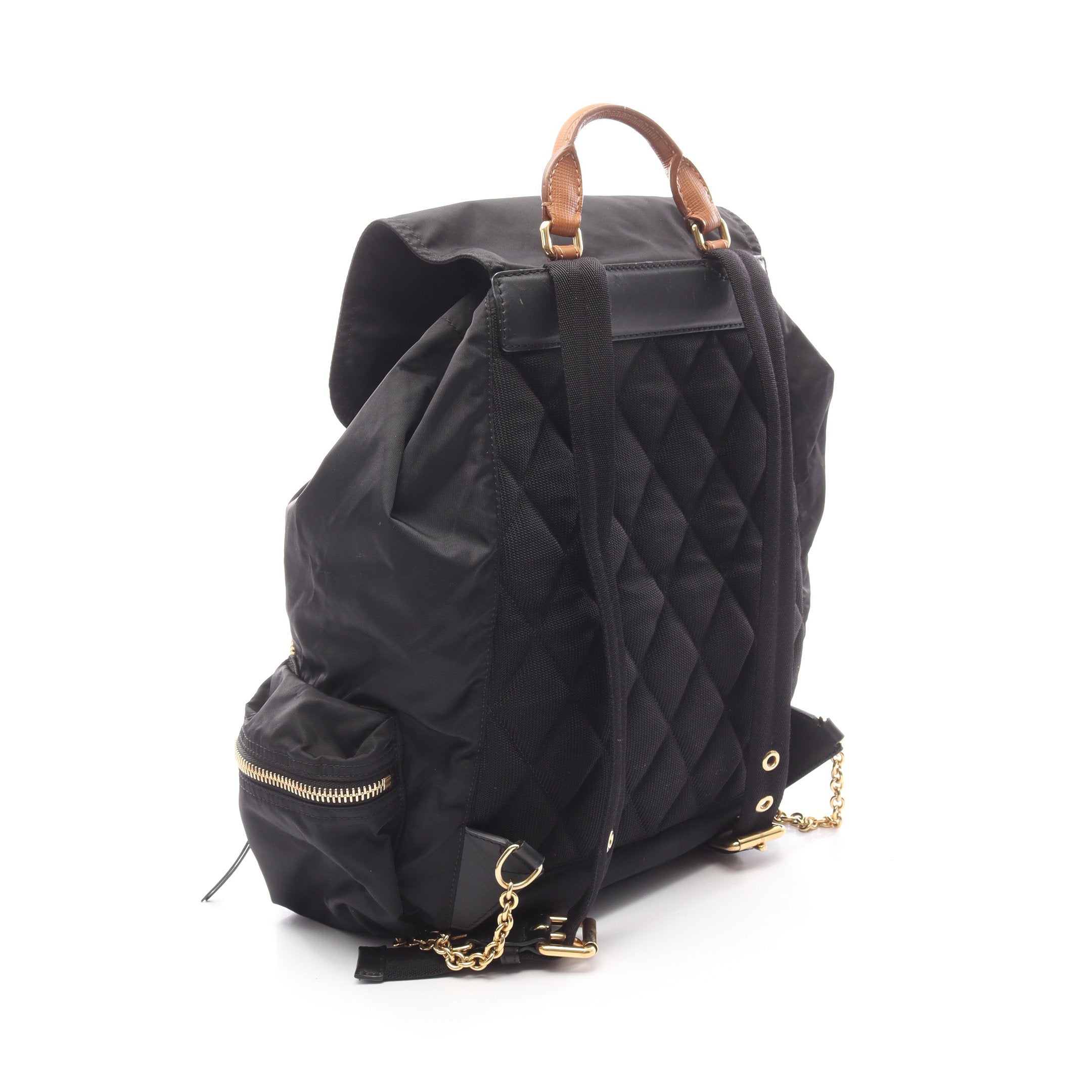 バックパック リュックサック ナイロン レザー ブラック ブラウン