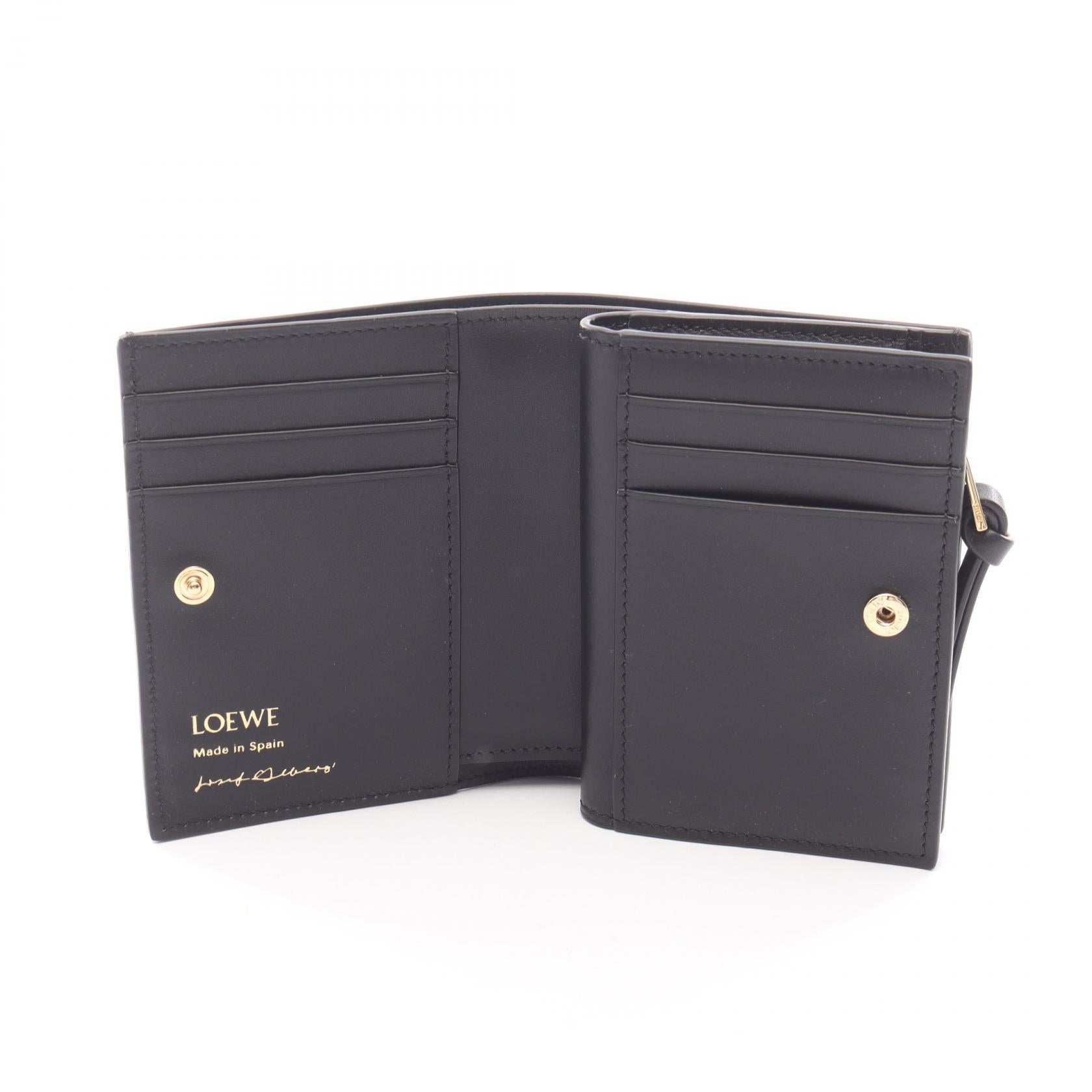 LOEWE x Albers 二つ折り財布 レザー ブラック マルチカラー ロエベ