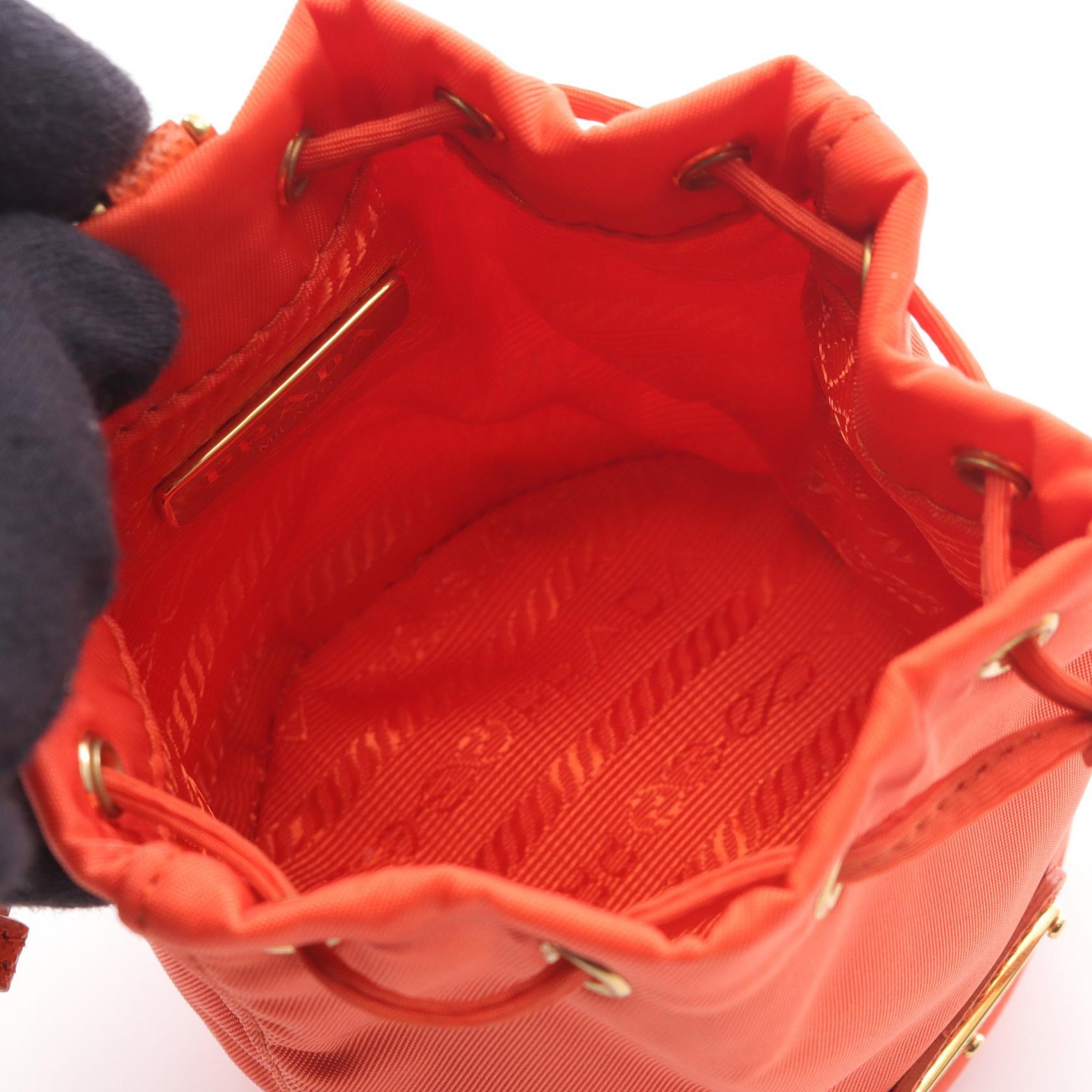 Re-Nylon バッグチャーム ナイロン オレンジ プラダ – RECLO
