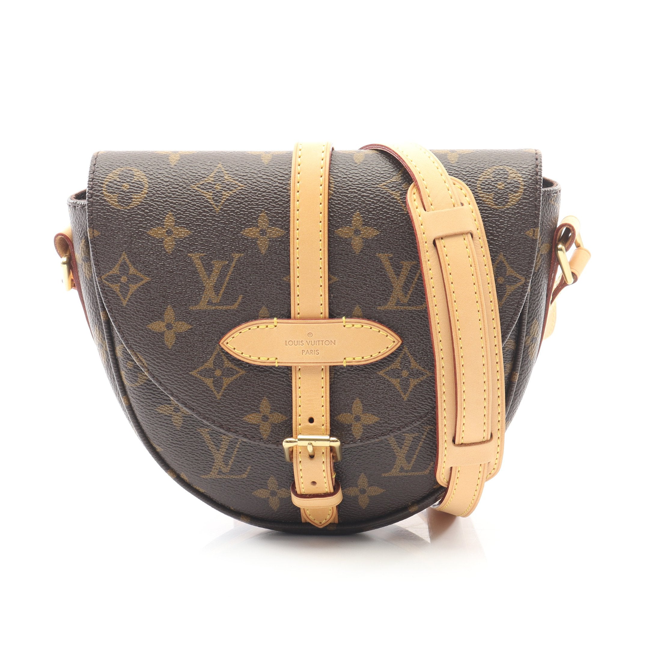 ■美品■LOUIS VUITTON ルイヴィトン モノグラム シャンティPM シャンティPM モノグラム ショルダーバッグ PVC レザー ブラウン ルイ
