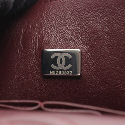 マトラッセ Wフラップ Wチェーンショルダーバッグ キャビアスキン ブラック シルバー金具 シャネル バッグ CHANEL
