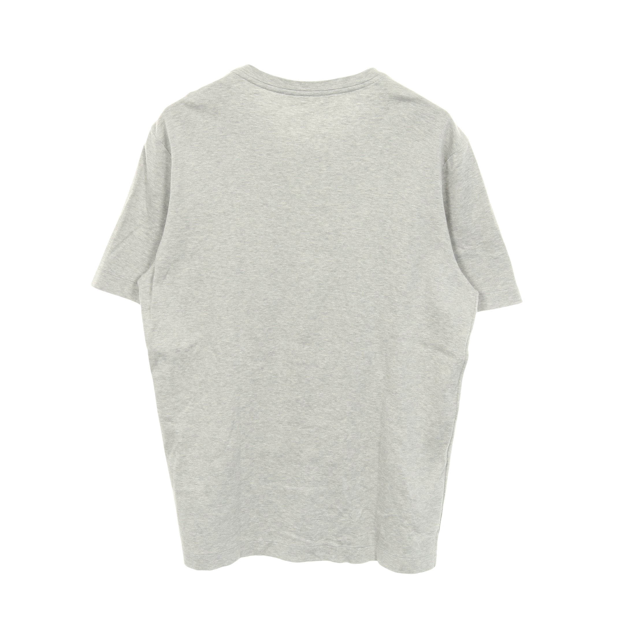 ダミエ 半袖Tシャツ クルーネック コットン グレー ポケット付き ルイ