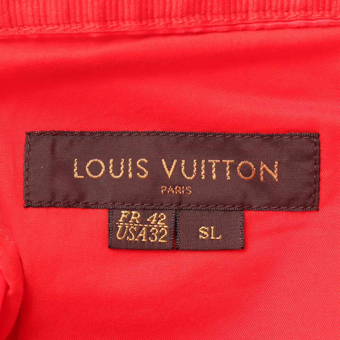 パンツ コットン レッド ルイヴィトン ボトムス LOUIS VUITTON