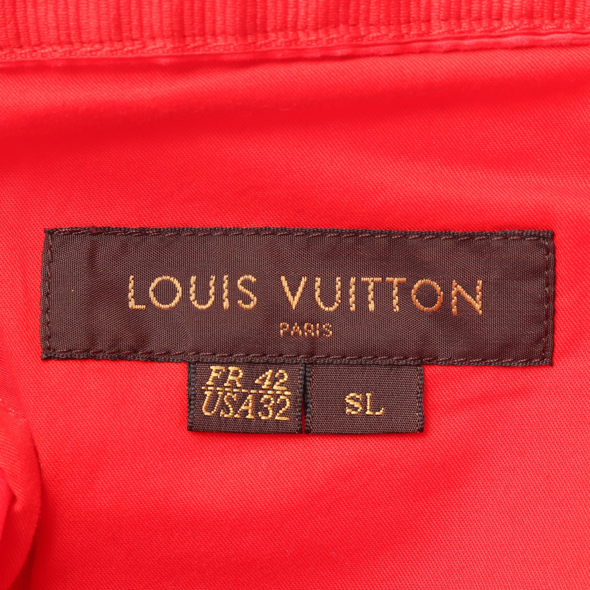 パンツ コットン レッド ルイヴィトン ボトムス LOUIS VUITTON