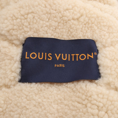 エンブロダイリー シアリング ワークウェア ブルゾン レザー ブラウン ルイヴィトン アウター LOUIS VUITTON