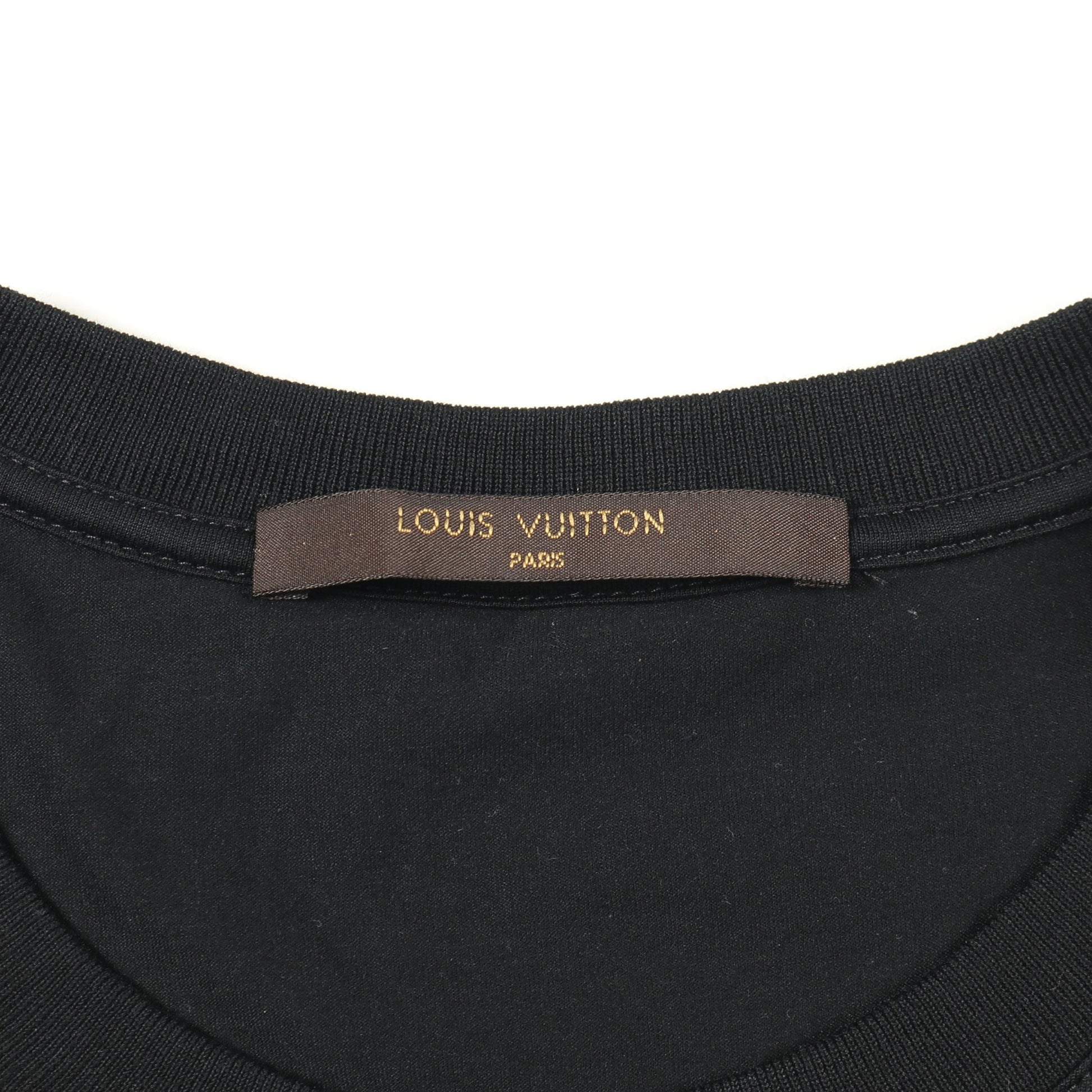 モノグラム 半袖Tシャツ クルーネック コットン ブラック グリーン ルイヴィトン トップス LOUIS VUITTON