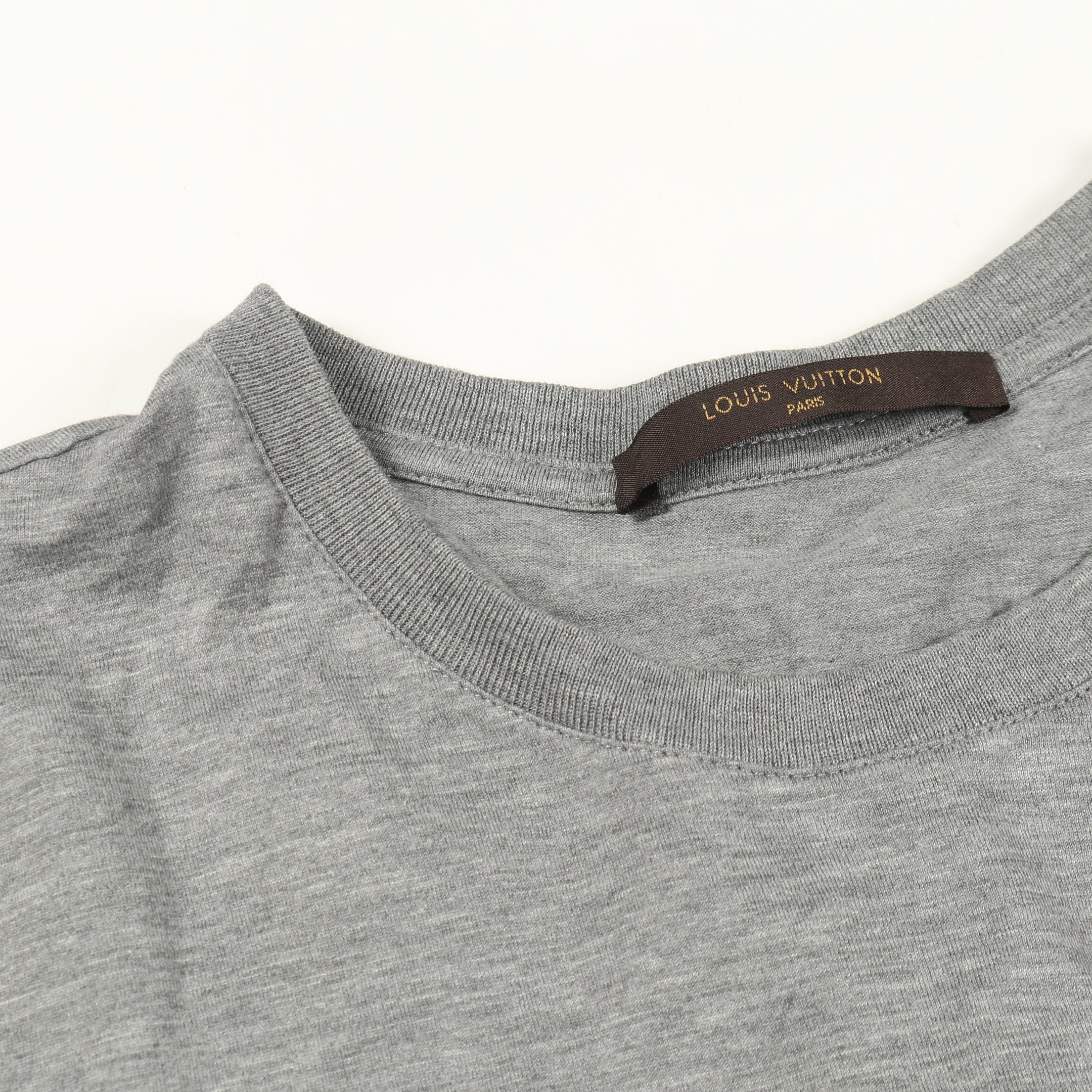 半袖Tシャツ クルーネック ホットドッグ プリント コットン グレー