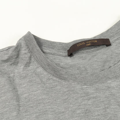 半袖Tシャツ クルーネック ホットドッグ プリント コットン グレー ルイヴィトン トップス LOUIS VUITTON