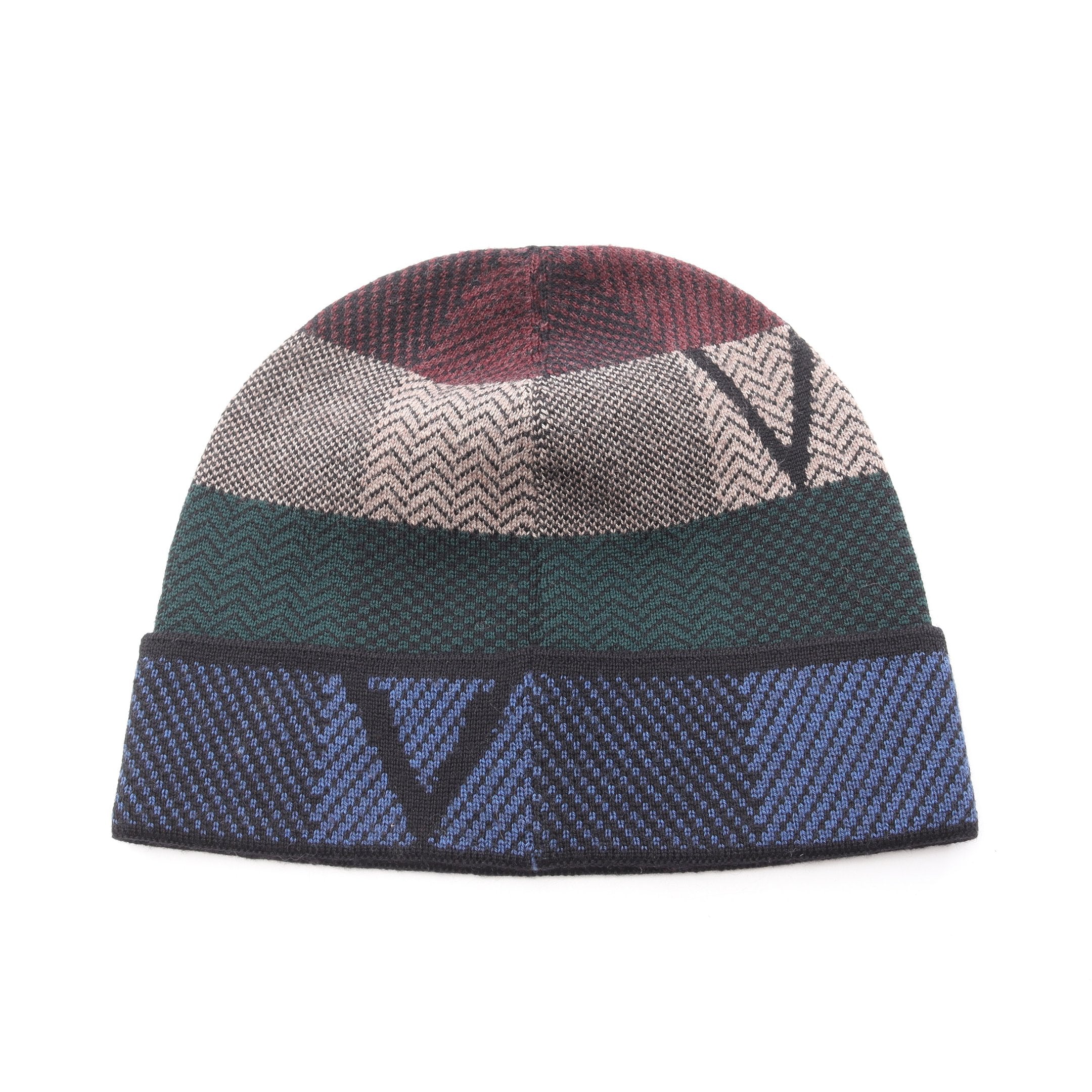 LV ヘッドライン ニット帽 ビーニー ウール マルチカラー ルイヴィトン