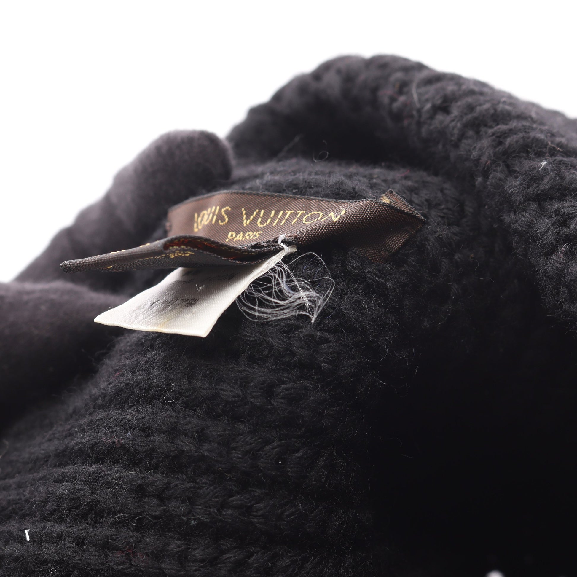 ニットキャップ ビーニー ウール ブラック ルイヴィトン 財布・小物 LOUIS VUITTON