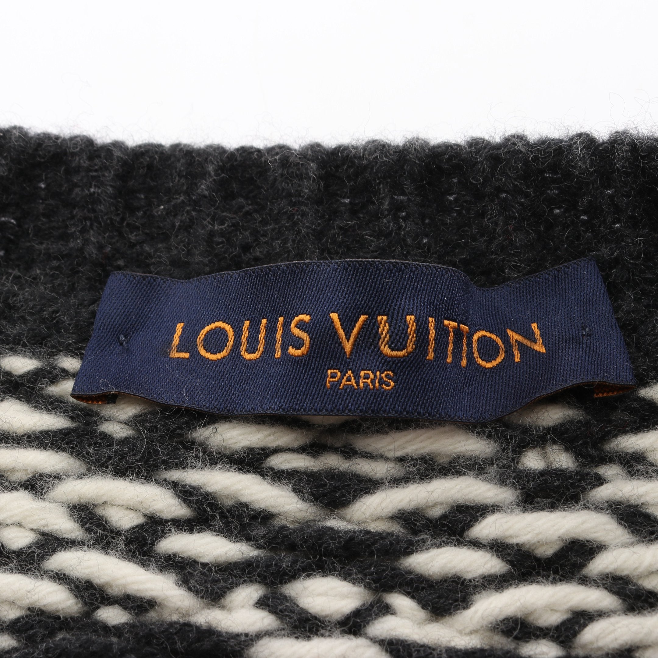 定価31万新品タグ有✨ルイヴィトン  ニット モノグラム ブラック ウール 中古・古着通販】LOUIS VUITTON (ルイ ヴィトン) モノグラム