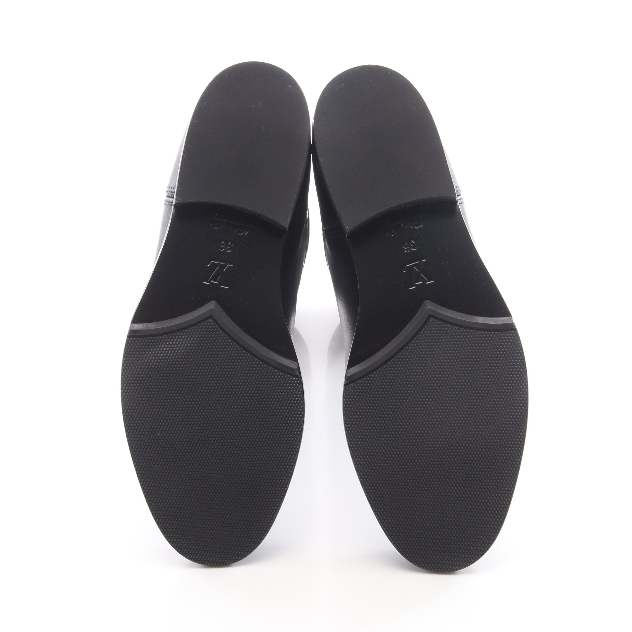 ミッドタウン ロング ブーツ レザー ブラック ルイヴィトン – RECLO