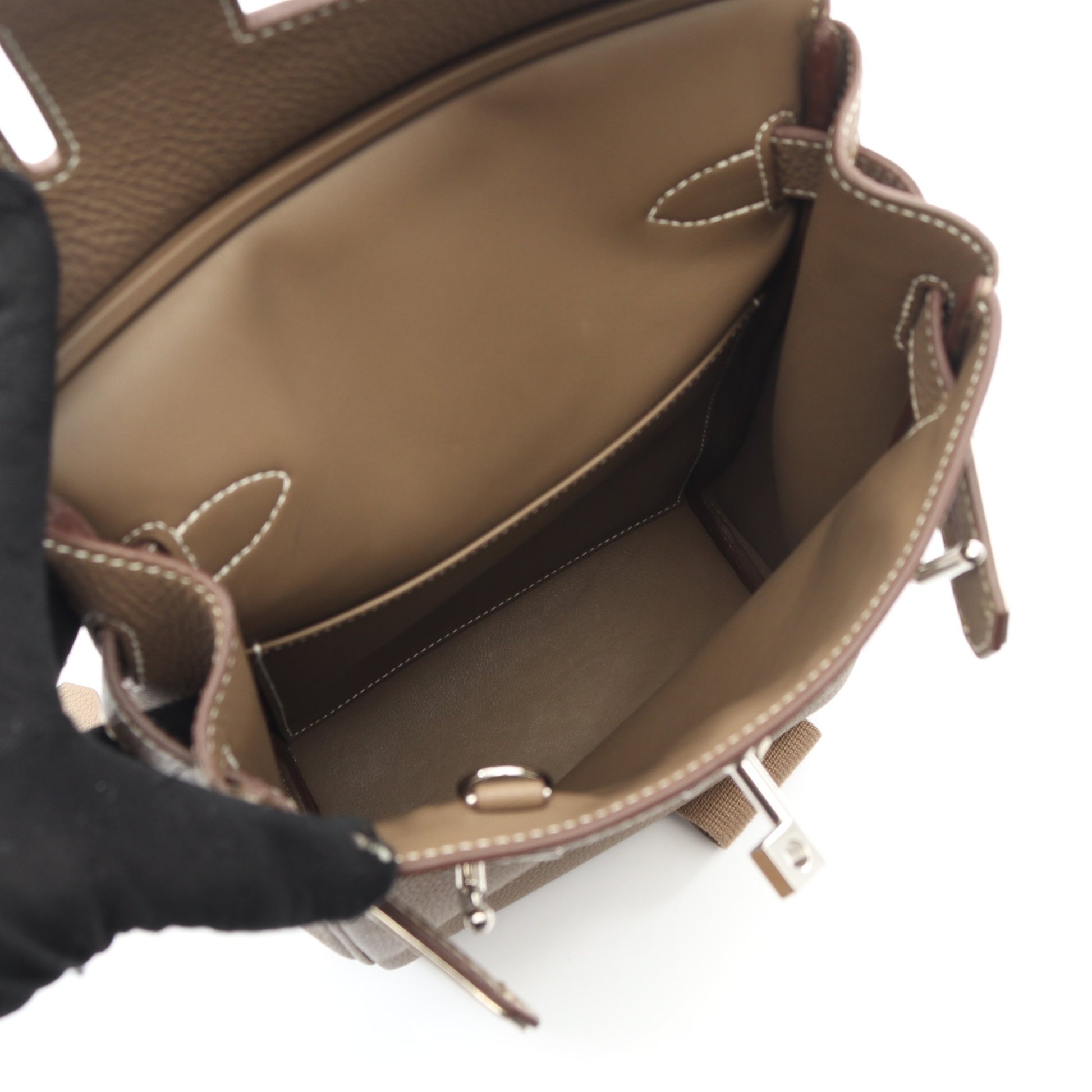 ケリーアッカドPM エトゥープ ボディバッグ トゴ グレーブラウン シルバー金具 W刻印 エルメス バッグ HERMES