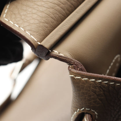 ケリーアッカドPM エトゥープ ボディバッグ トゴ グレーブラウン シルバー金具 W刻印 エルメス バッグ HERMES