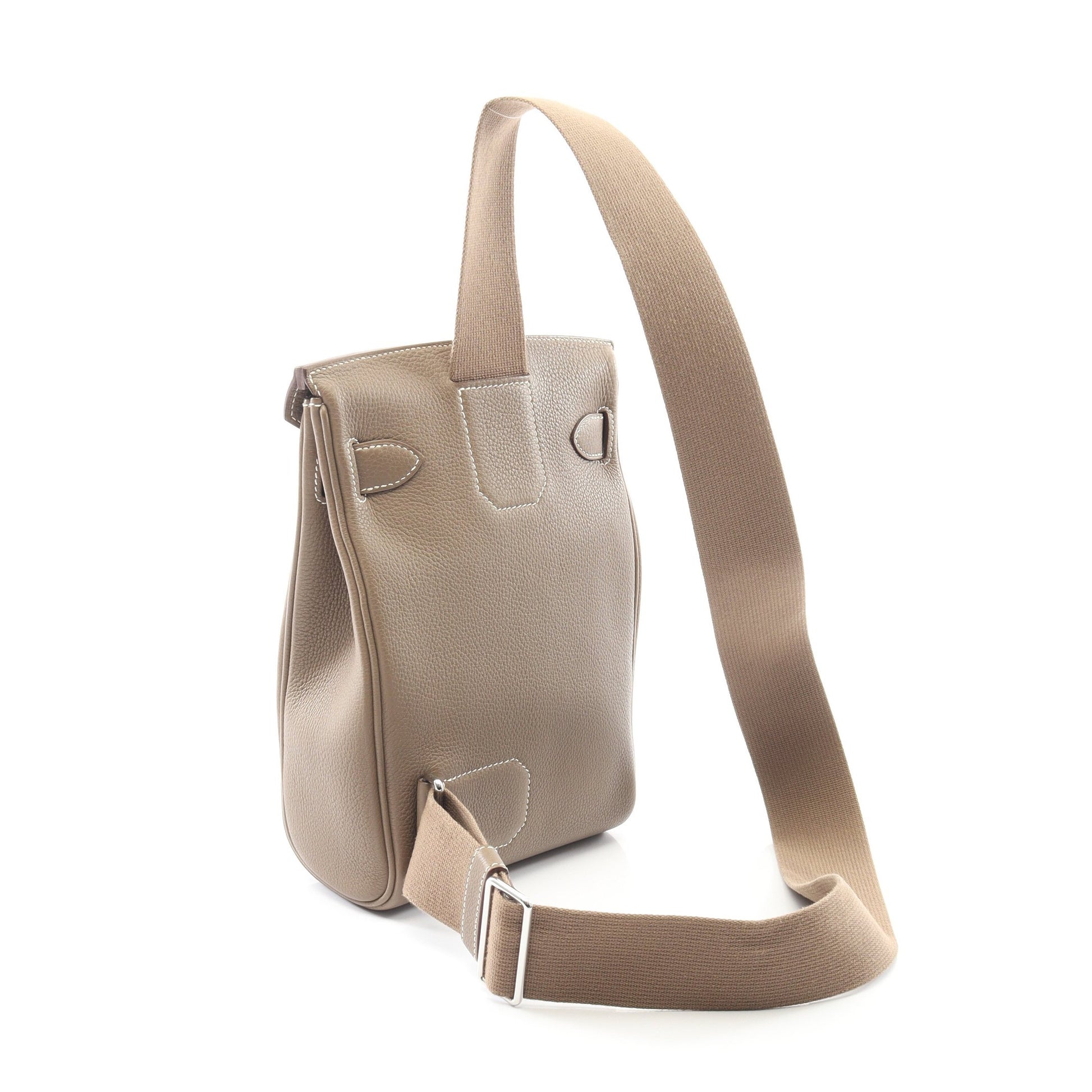 ケリーアッカドPM エトゥープ ボディバッグ トゴ グレーブラウン シルバー金具 W刻印 エルメス バッグ HERMES
