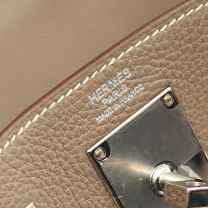 ケリーアッカドPM エトゥープ ボディバッグ トゴ グレーブラウン シルバー金具 W刻印 エルメス バッグ HERMES