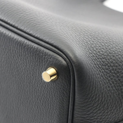 ピコタンロックPM ハンドバッグ トリヨンクレマンス ブラック ゴールド金具 K刻印 エルメス バッグ HERMES