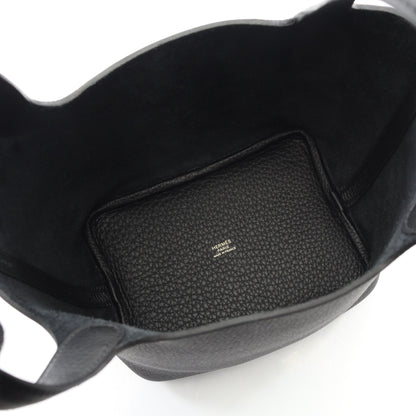 ピコタンロックPM ハンドバッグ トリヨンクレマンス ブラック ゴールド金具 K刻印 エルメス バッグ HERMES