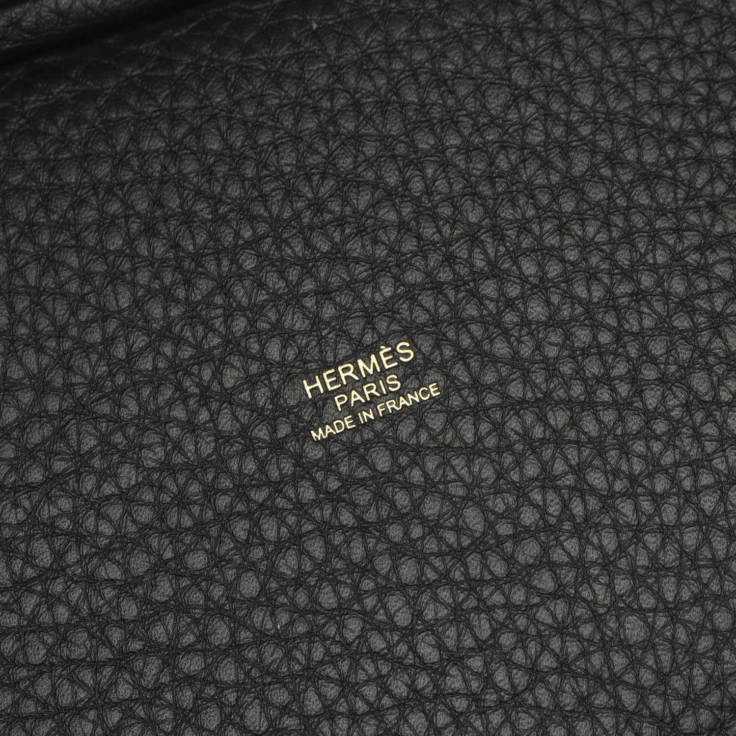 ピコタンロックPM ハンドバッグ トリヨンクレマンス ブラック ゴールド金具 K刻印 エルメス バッグ HERMES