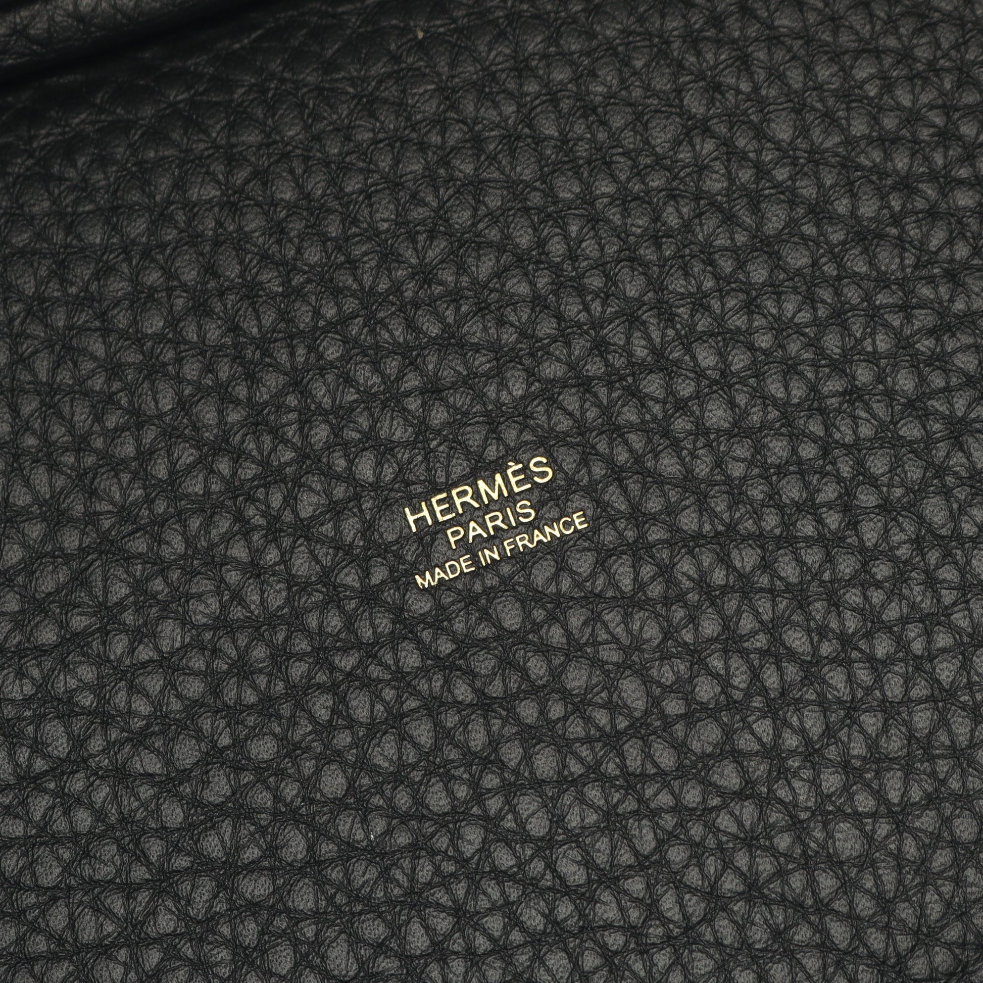 ピコタンロックPM ハンドバッグ トリヨンクレマンス ブラック ゴールド金具 K刻印 エルメス バッグ HERMES