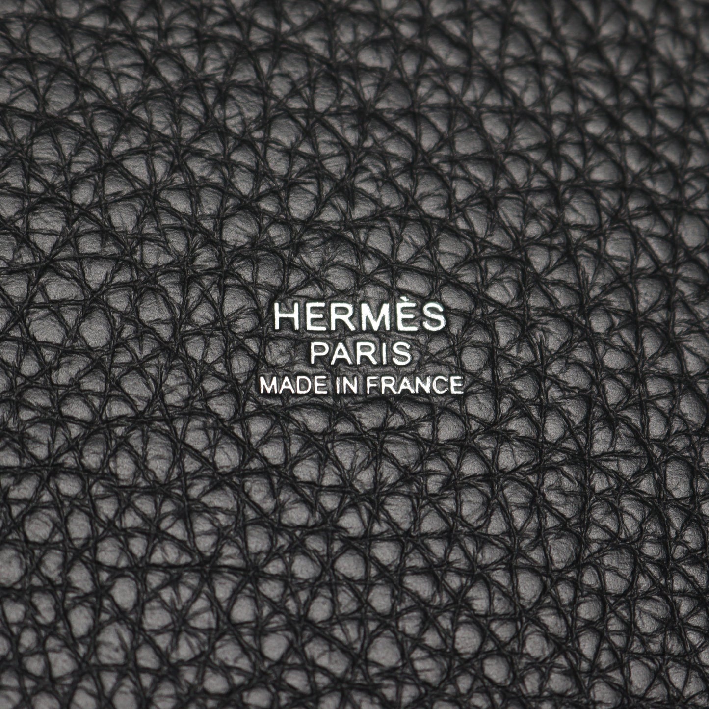 ピコタンロックPM ハンドバッグ トリヨンクレマンス ブラック シルバー金具 W刻印 エルメス バッグ HERMES