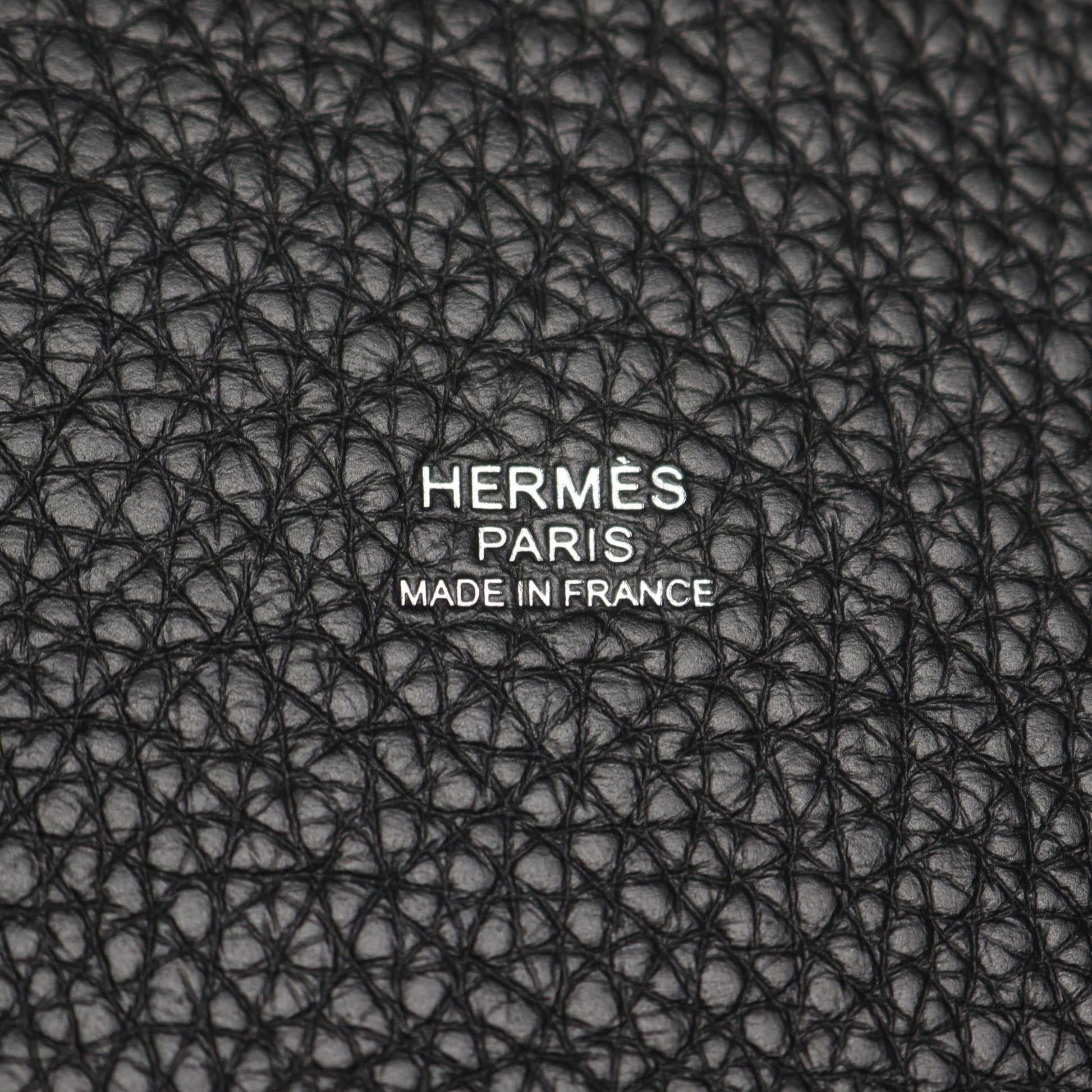 ピコタンロックPM ハンドバッグ トリヨンクレマンス ブラック シルバー金具 W刻印 エルメス バッグ HERMES