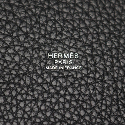 ピコタンロックPM ハンドバッグ トリヨンクレマンス ブラック シルバー金具 W刻印 エルメス バッグ HERMES