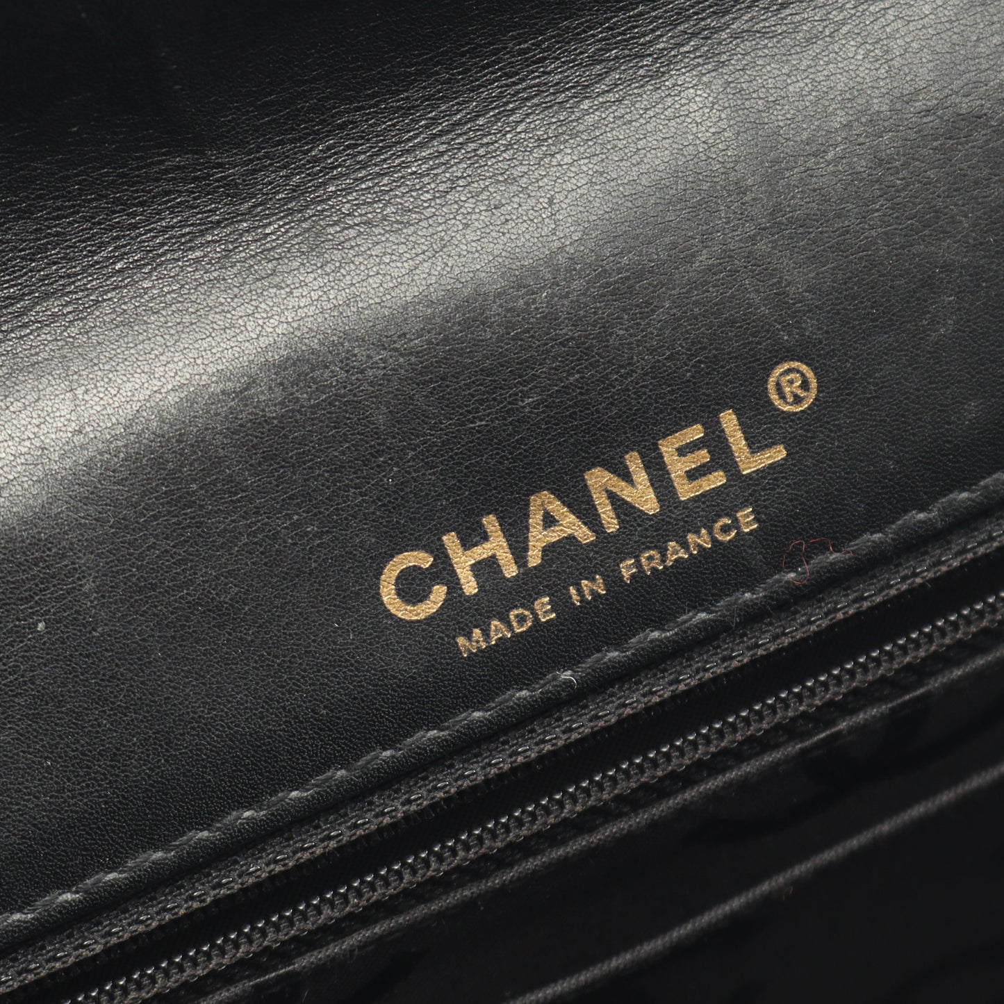 ワイルドステッチ Wチェーンショルダーバッグ レザー ブラック ゴールド金具 シャネル バッグ CHANEL