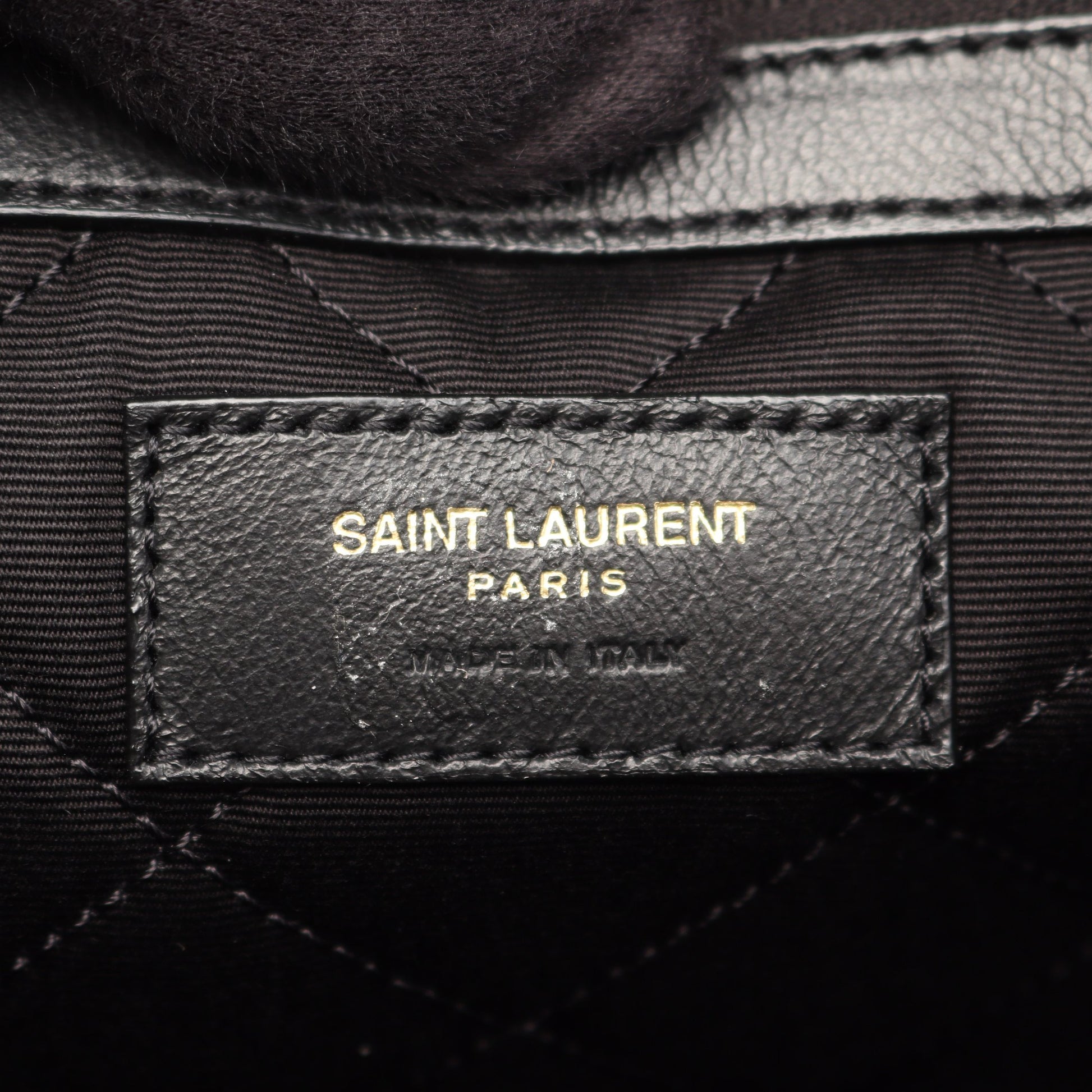 ESジャイアント トラベルバッグ ボストンバッグ レザー ブラック 2WAY サンローランパリ バッグ SAINT LAURENT PARIS