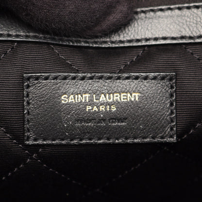 ESジャイアント トラベルバッグ ボストンバッグ レザー ブラック 2WAY サンローランパリ バッグ SAINT LAURENT PARIS