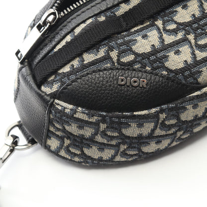 SCARAB オブリーク ボディバッグ キャンバス レザー ベージュ ネイビー ブラック クリスチャンディオール バッグ Christian Dior