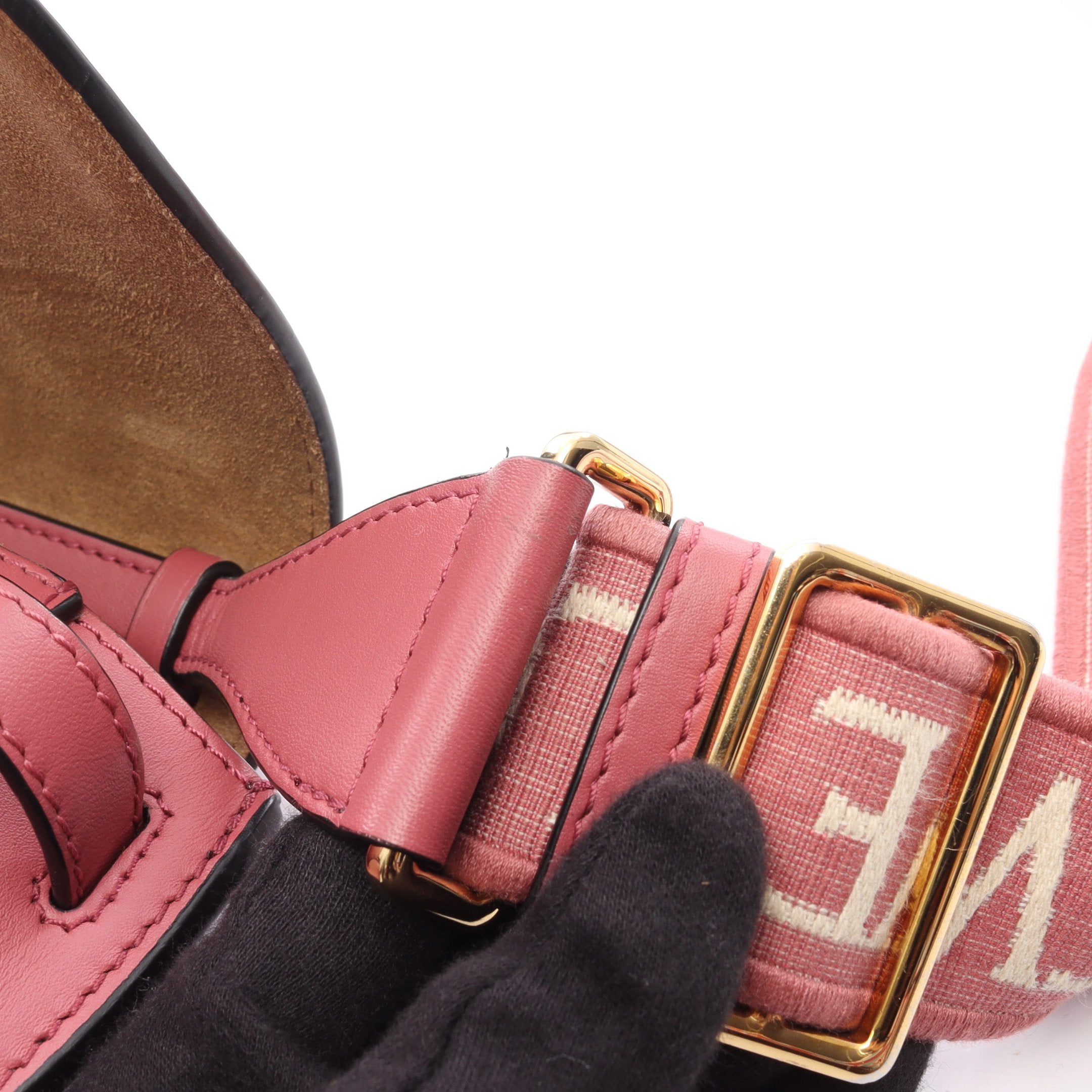 ミニゲートデュアル ショルダーバッグ レザー ピンク ロエベ – RECLO