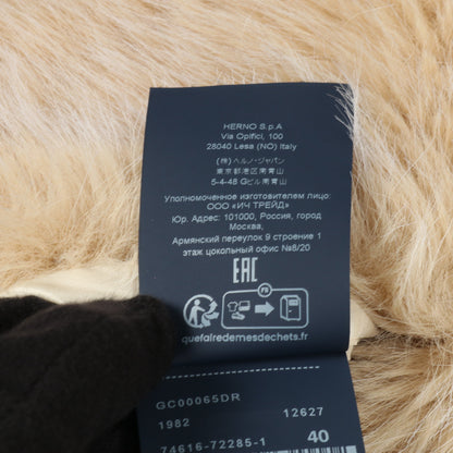 RESORT エコファー ベスト アイボリー ヘルノ アウター HERNO