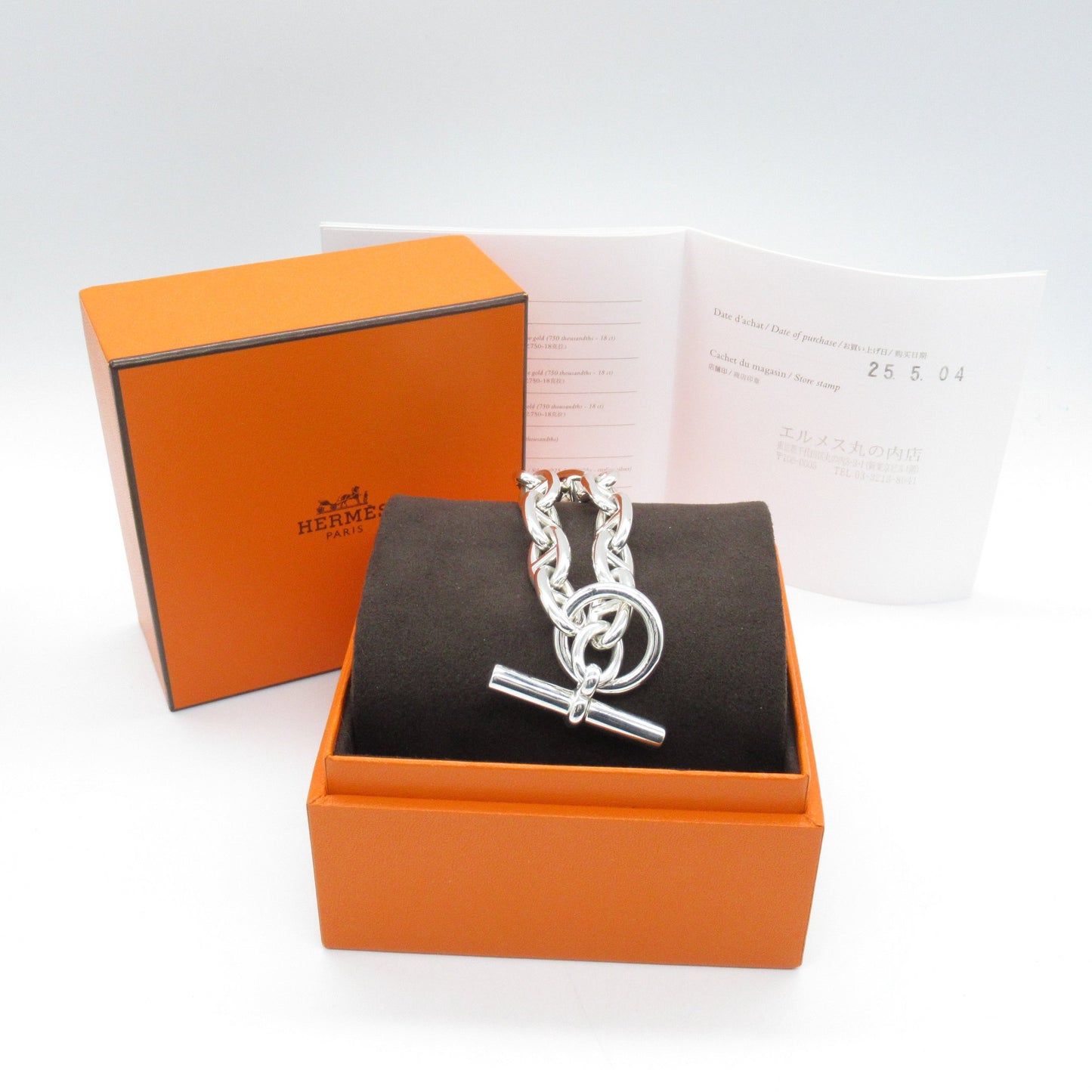 シェーヌダンクルGM ブレスレット 12コマ ブレスレット SV925 シルバー エルメス アクセサリー HERMES