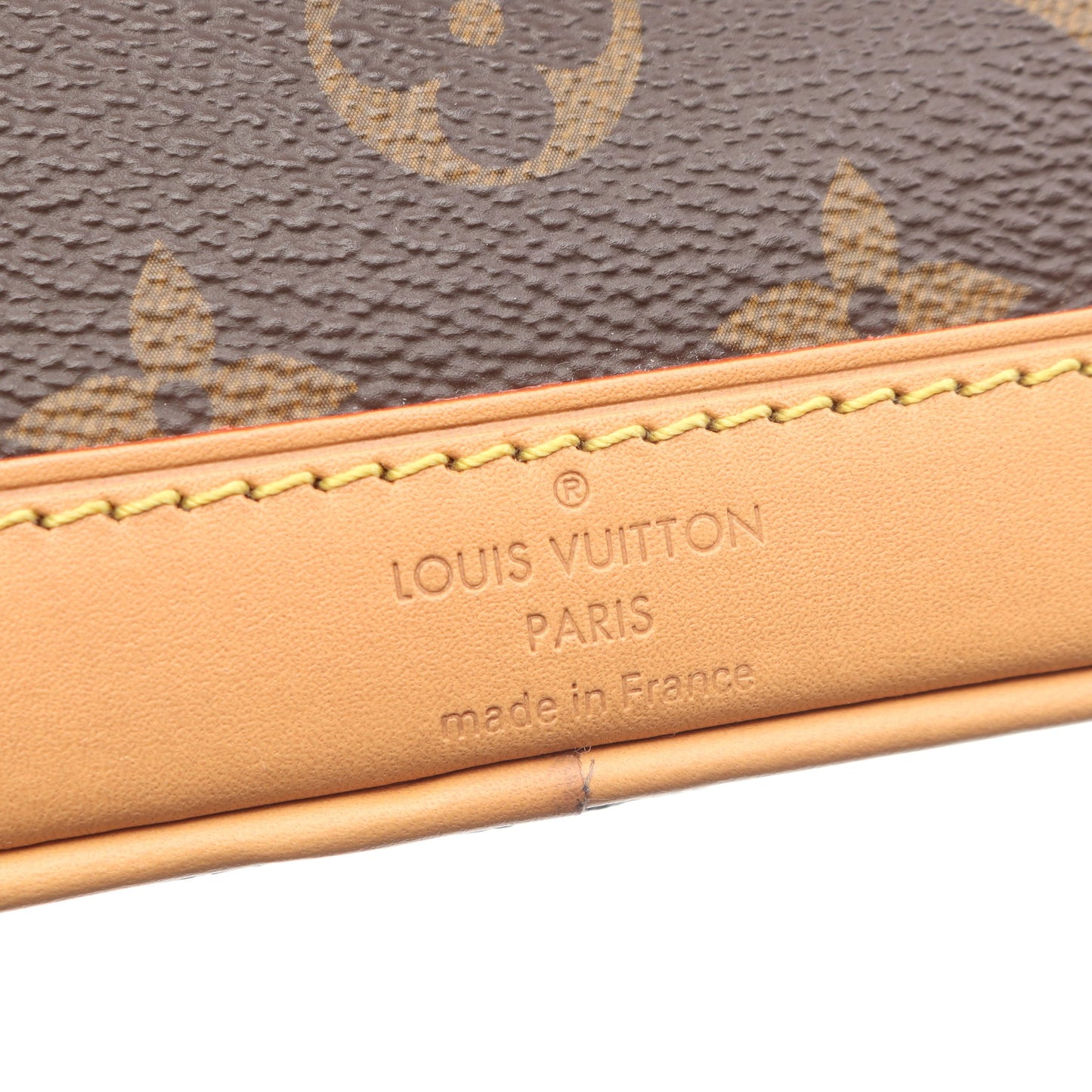 ナノ ノエ モノグラム ハンドバッグ PVC レザー ブラウン 2WAY ルイヴィトン バッグ LOUIS VUITTON