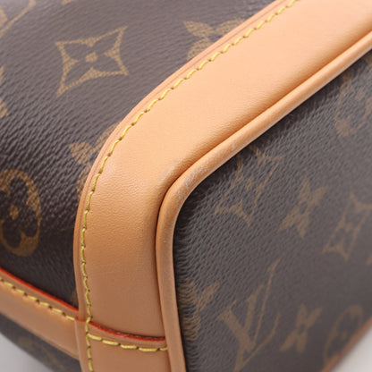 ナノ ノエ モノグラム ハンドバッグ PVC レザー ブラウン 2WAY ルイヴィトン バッグ LOUIS VUITTON